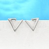 S925 Sterling Silver Stud Earrings EJEW-P305-01B-P-1