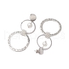 Brass Boho Stud Earrings EJEW-MZ00249-4
