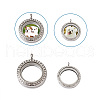 4Pcs 2 Style Alloy Glass Crystal Rhinestone Pendants PALLOY-TA0002-36B-13