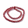 Electroplate Glass Beads Strands GLAA-E036-14B-3
