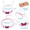 Adjustable Nylon Braided Bead Bracelets BJEW-TA00479-3