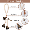 Iron Bell Pendant Decorations HJEW-OC00025-4