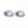 Transparent Resin Cabochons RESI-H140-07-2