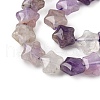 Natural Amethyst Star Beads Strands G-Z080-A04-4