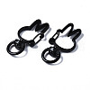 Spray Painted Eco-Friendly Alloy Swivel Snap Hooks Clasps PALLOY-T080-12A-NR-3