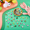 100Pcs 10 Colors Synthetic Turquoise Beads G-TA0002-14-6