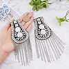 SUPERFINDINGS 2Pcs Fashionable Alloy Tassel Epaulettes DIY-FH0004-65-3