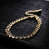 Brass Link Chain Bracelets BJEW-EE0003-03G-3