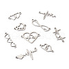 36Pcs 9 Styles 201 Stainless Steel Connector Charms STAS-PJ0001-32-13