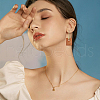 FIBLOOM 3 Pairs 3 Colors Rectangle Resin Hoop Earrings for Women EJEW-FI0002-64-6