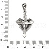 316 Surgical Stainless Steel Micro Pave Cubic Zirconia  Pendants STAS-D304-18AS-3