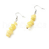 Natural & Synthetic Mixed Stone Chip Beads Dangle Earrings EJEW-JE04649-2