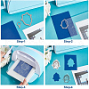 BENECREAT PVC Plastic Stamps & Carbon Steel Cutting Dies Stencils DIY-BC0005-73-3