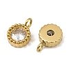304 Stainless Steel Micro Pave Cubic Zirconia Charms STAS-K302-01D-G-2