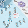 AHADERMAKER 20Pcs Zinc Alloy Swivel Lobster Claw Clasps FIND-GA0003-53B-4