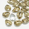 Pointed Back Glass Rhinestone Cabochons RGLA-T081-6x8mm-04-1