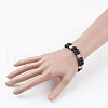 Natural Lava Rock Beads Multi-Strand Bracelets X-BJEW-JB03300-01-4