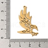 304 Stainless Steel Pendants STAS-U010-18G-3