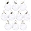 CHGCRAFT 10Pcs Screwable Alloy Transparent Glass Pendants GLAA-CA0001-61-1