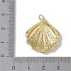 Rack Plating Brass Micro Pave Clear Cubic Zirconia Pendants KK-E110-03G-3