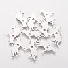 Non-Tarnish 201 Stainless Steel Puppy Pendants STAS-S105-T439-1