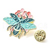 Insect with Flower Enamel Pins JEWB-E033-01G-02-3