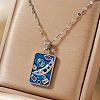 Minimalist Hip-hop Style Starry Sky Brass Cubic Zirconia Pendant Necklaces for Women SX7407-2-1