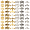   84Pcs 6 Styles Alloy Chandelier Components Links FIND-PH0020-20-1