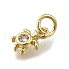 Brass Micro Pave Cubic Zirconia Pendants X-ZIRC-I070-051G-2
