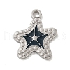 304 Stainless Steel Enamel Pendants STAS-Q301-03P-1