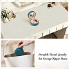 Portable Travel Round Velvet Jewelry Set Storage Zipper Boxes CON-TAC0001-11A-9