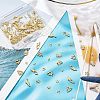 Olycraft 120Pcs 8 Style Alloy Cabochons MRMJ-OC0002-73-5
