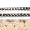 Non-Tarnish 316 Surgical Stainless Steel Wheat Chain Necklaces NJEW-M176-18-B-4