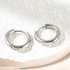 Tarnish Resistant 201 Stainless Steel Huggie Hoop Earrings MAK-R021-15mm-3