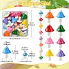 32Pcs 16 Styles Opaque Plastic with Resin Pendants FIND-YW0005-05-2
