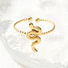 304 Stainless Steel Cuff Rings for Women RJEW-B118-01G-2
