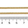 Rack Plating Brass Box Chain Necklaces for Women NJEW-A035-05G-01-5