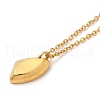 304 Stainless Steel Polygon Pendant Necklaces for Women NJEW-H016-04G-2
