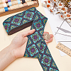 Polyester Jacquard Flower Ribbon for Garment Accessories OCOR-WH0097-24B-3