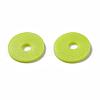 Flat Round Eco-Friendly Handmade Polymer Clay Beads CLAY-R067-12mm-10-7