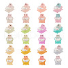 24Pcs 12 Colors Luminous Translucent Resin Cabochons DIY-TA0004-60-12