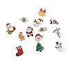 Yilisi 18Pcs 18 Style Christmas Bell & Tree & Sock & Snowman & Candy Cane Enamel Pin JEWB-YS0001-10-12