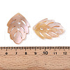 Natural Freshwater Shell Carved Pendants SHEL-N036-17-3