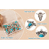  14Pcs 7 Styles Synthetic Turquoise Pendants FIND-TA0003-06-18