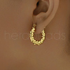 Twisted Stainless Steel Hoop Earrings for Women XH1248-4