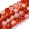 Crackle Baking Painted Imitation Jade Glass Beads Strands DGLA-T003-10mm-10-1