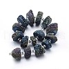 Natural Druzy Quartz Crystal Beads Strands G-F582-B03-2