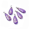 Natural Regalite/Imperial Jasper/Sea Sediment Jasper Pendants G-L515-02C-1