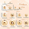 ANATTASOUL 360Pcs 7 Styles Rack Plating Brass Beads KK-AN0001-08-2