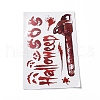 Halloween Theme PVC Static Stickers DIY-F133-08-1